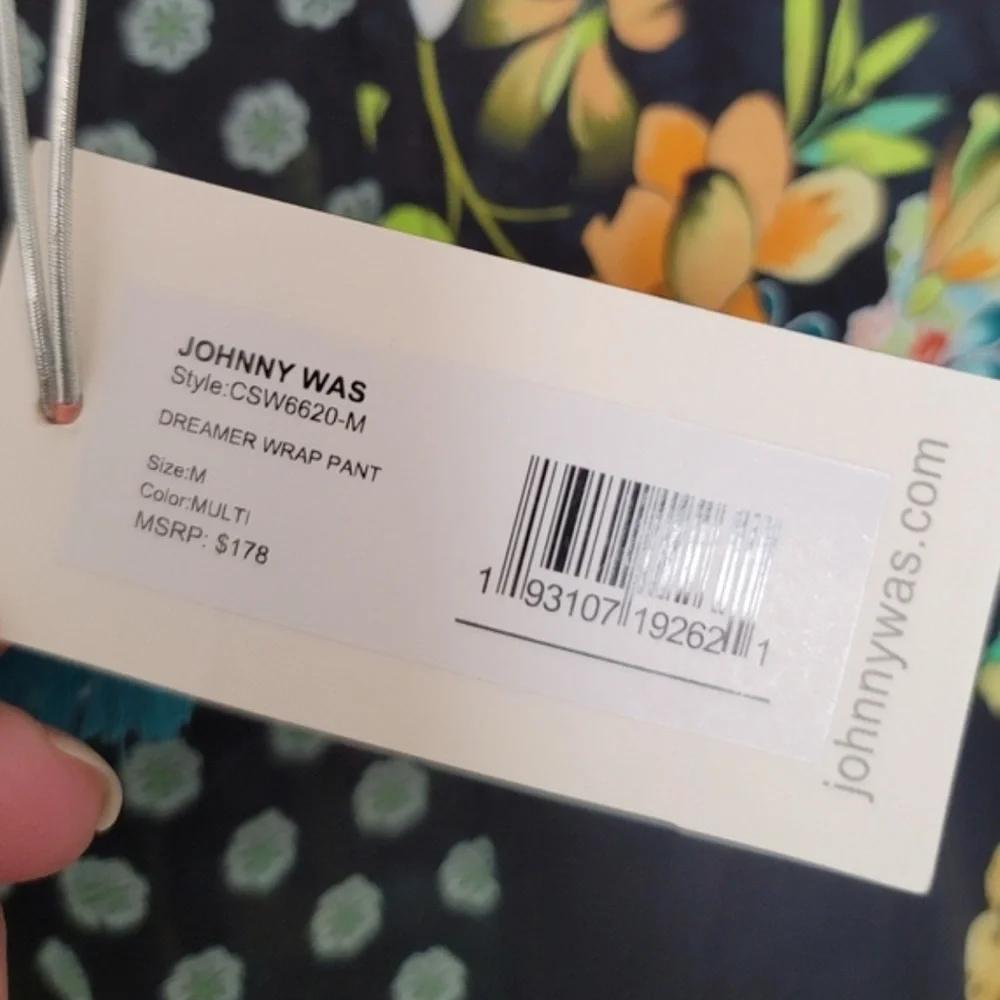 Johnny Was Multicolor Floral Patchwork Pants - Picture 9 of 14